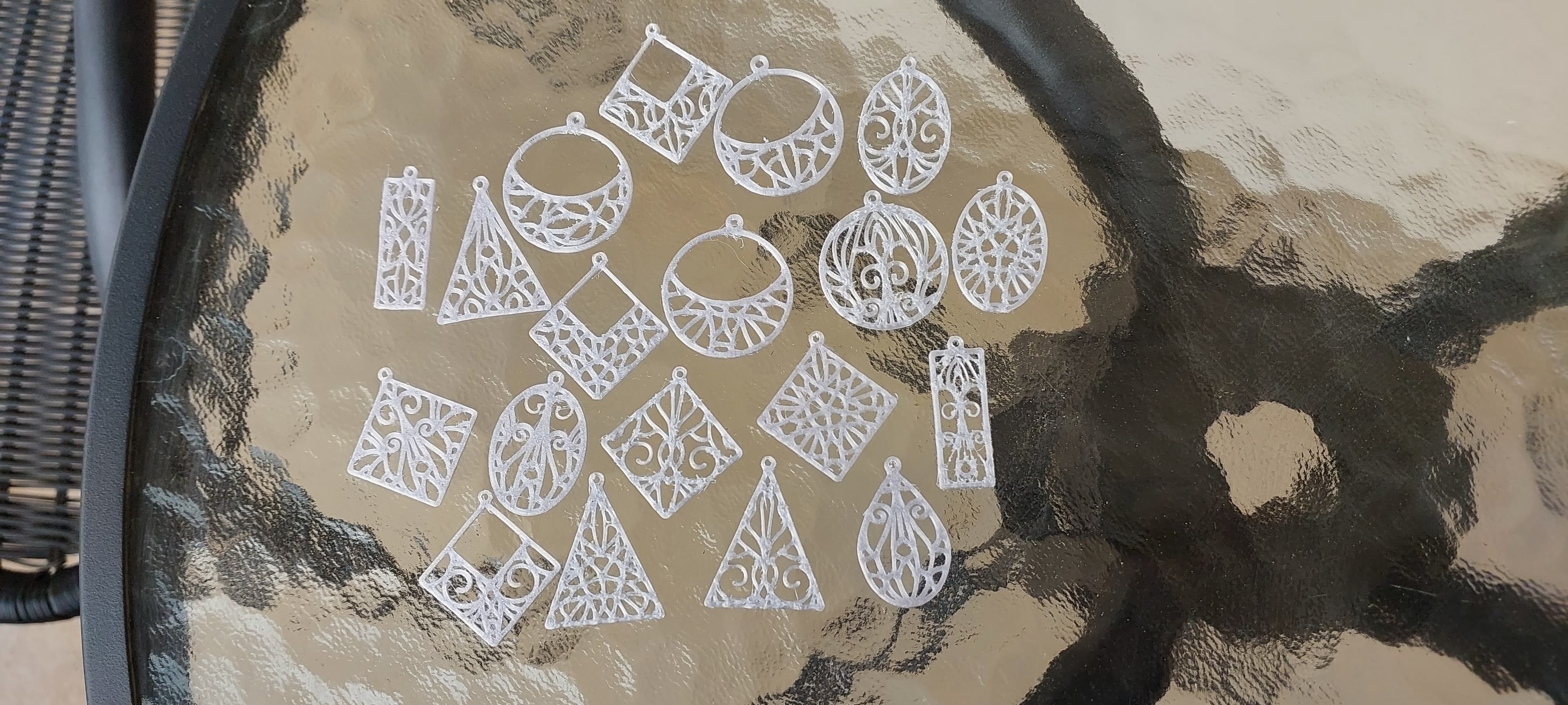 Decorative Earrings 3d model