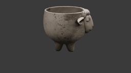 Sheep Pen Holder Cute Animal Desk Organizer for Kids and Adults Low-poly 3D print model 3d model