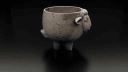 Sheep Pen Holder Cute Animal Desk Organizer for Kids and Adults Low-poly 3D print model 3d model