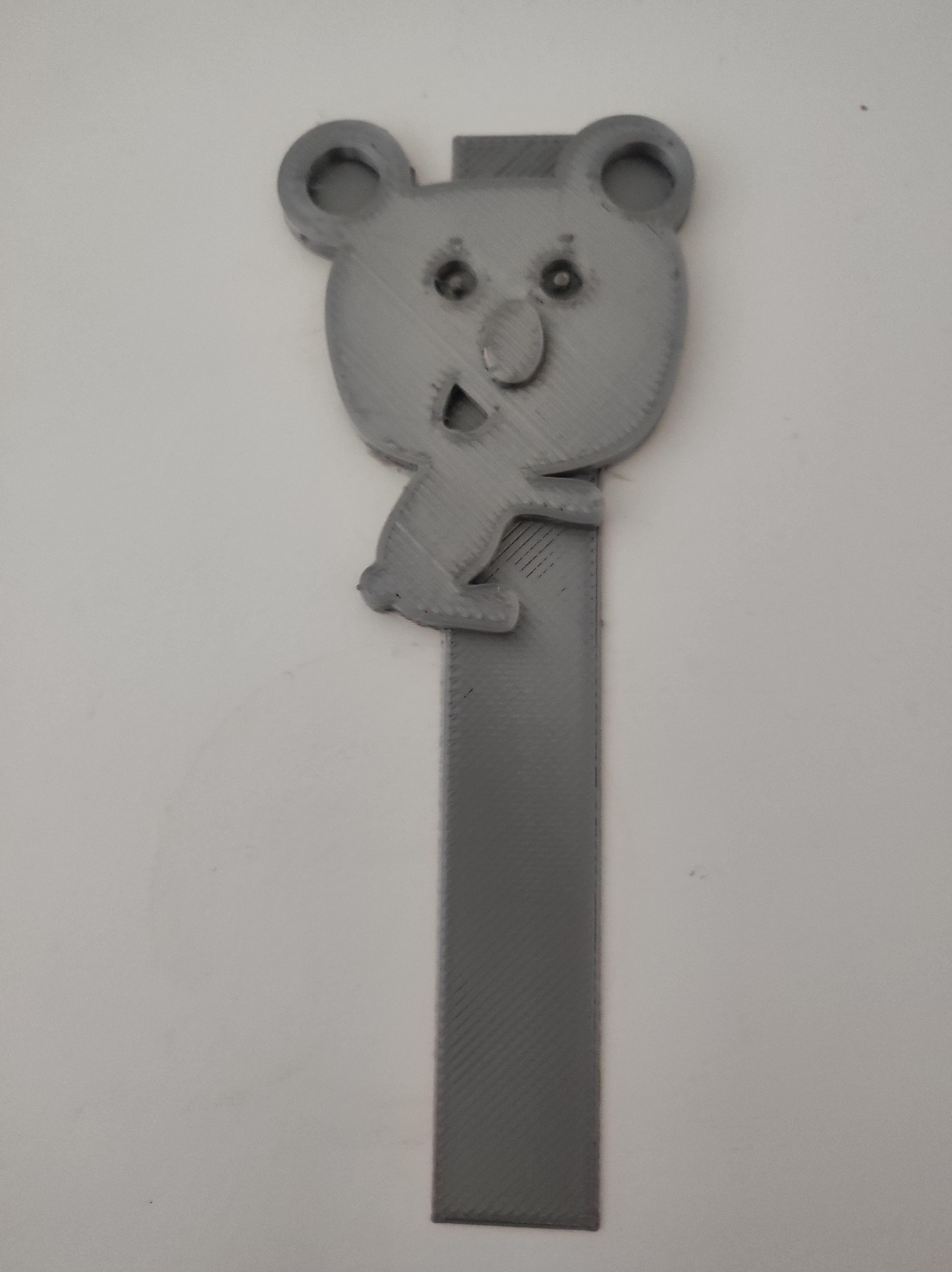 Koala Bear Bookmark 3d model