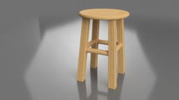 Simple Barstool Model 3d model