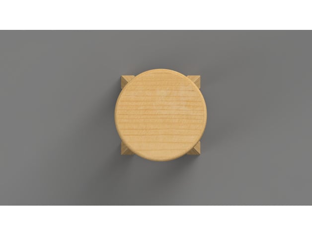 Simple Barstool Model 3d model