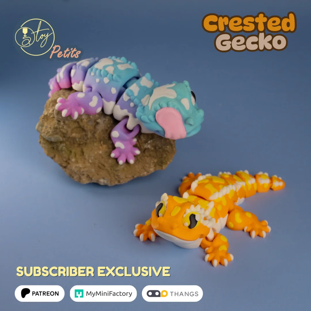Crested Gecko 3d model