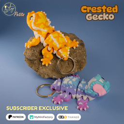 Crested Gecko 3d model