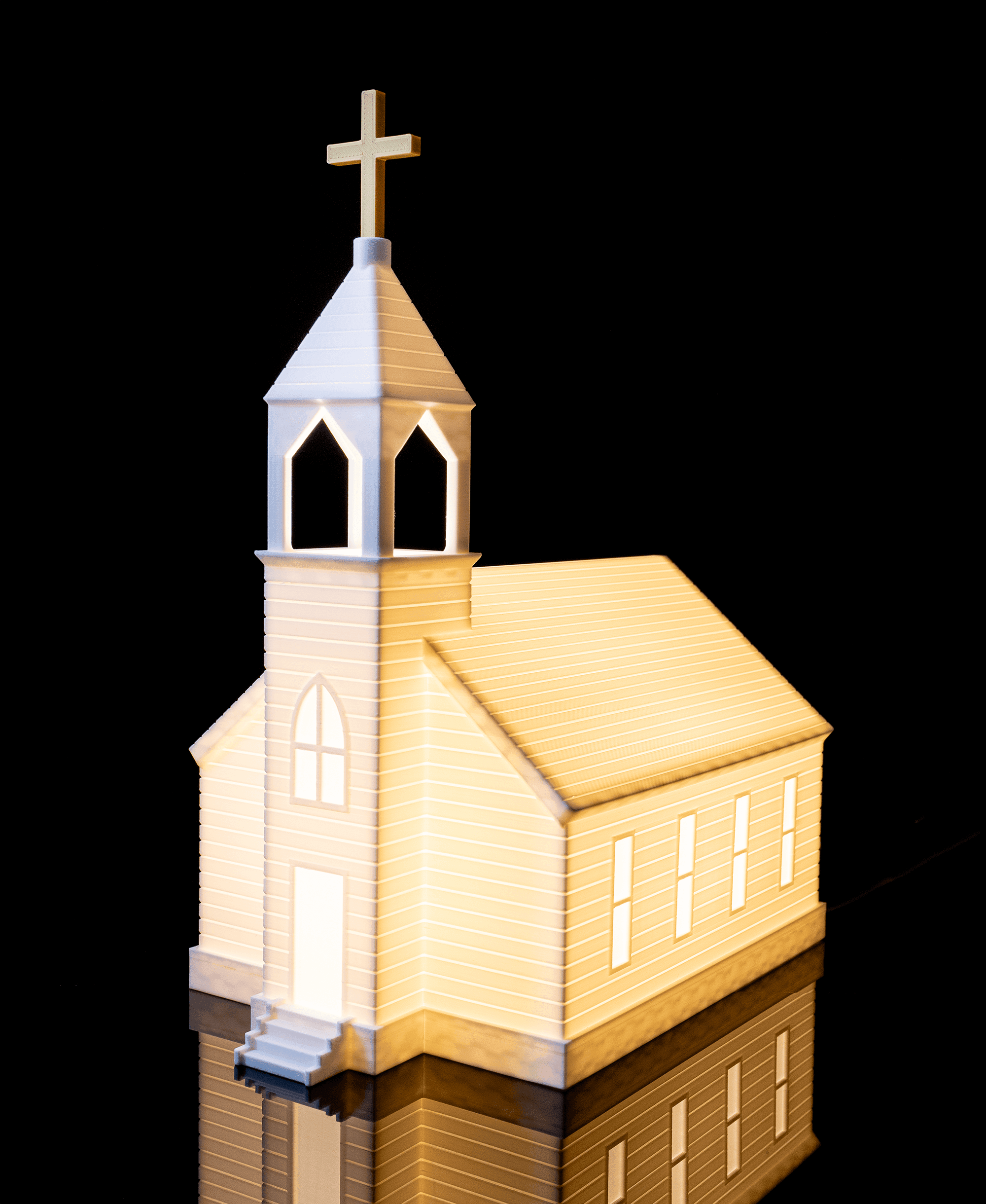 Church Lamp - Bambu LED Light Kit 001 - No Supports 3d model