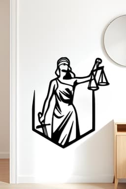 Justice Wall Art, Wall Decor, Home Decor 3d model