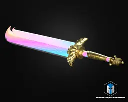 KPop Demon Hunters Rumi Phase 2 Sword - 3D Print Files 3d model