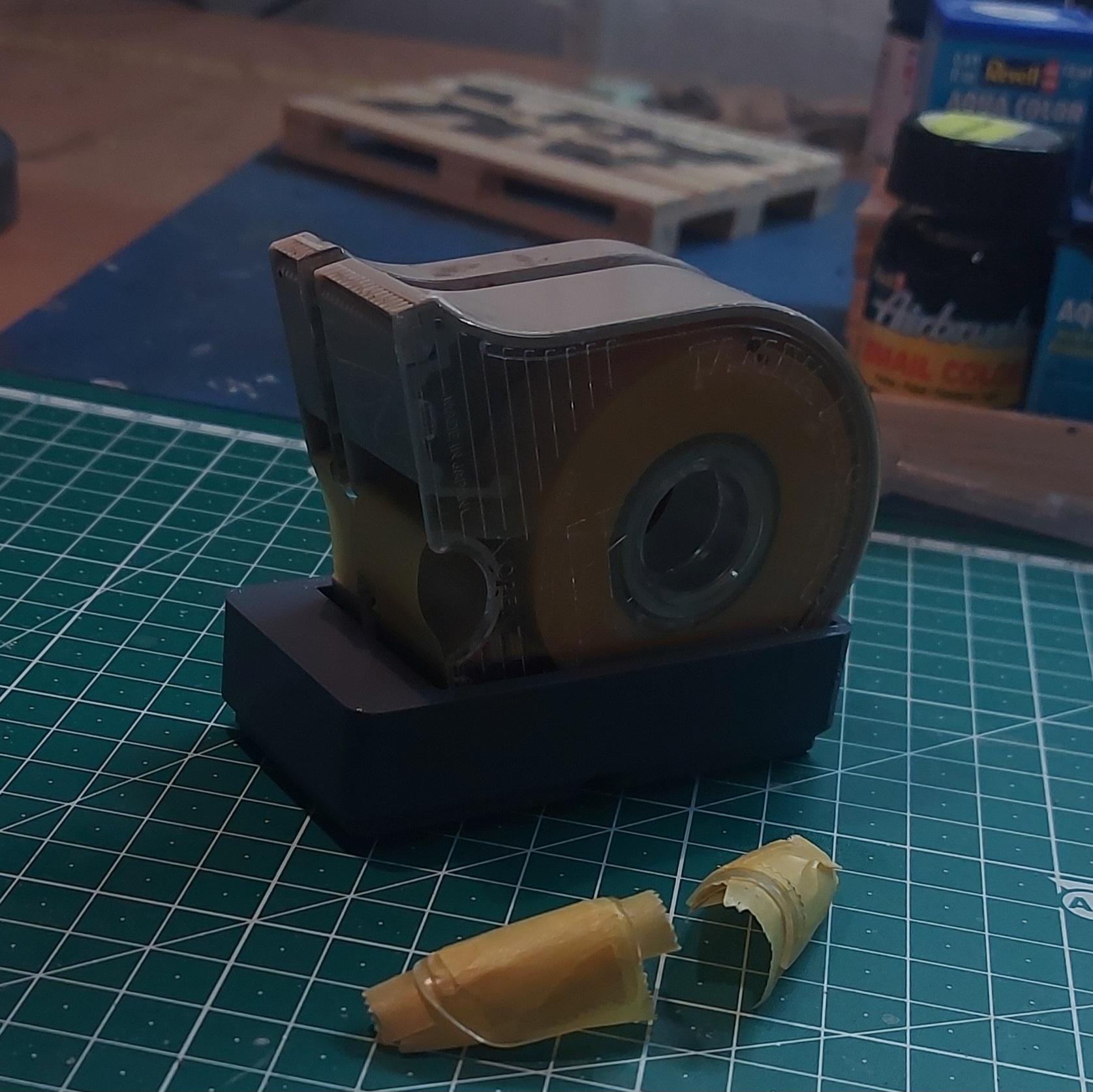 Gridfinity Tamiya Masking Tape Holder 3d model