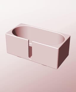 CX68-60-SB Modular stacking slotted container for home decor 3d model