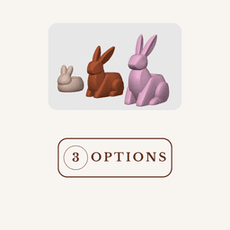 Bunny Rabbit STL Bundle - 3 LED Tealight Holders and Planter Vases 3d model