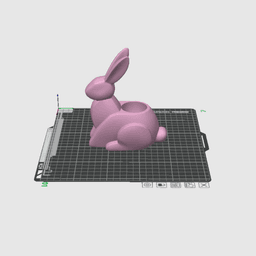 Bunny Rabbit STL Bundle - 3 LED Tealight Holders and Planter Vases 3d model