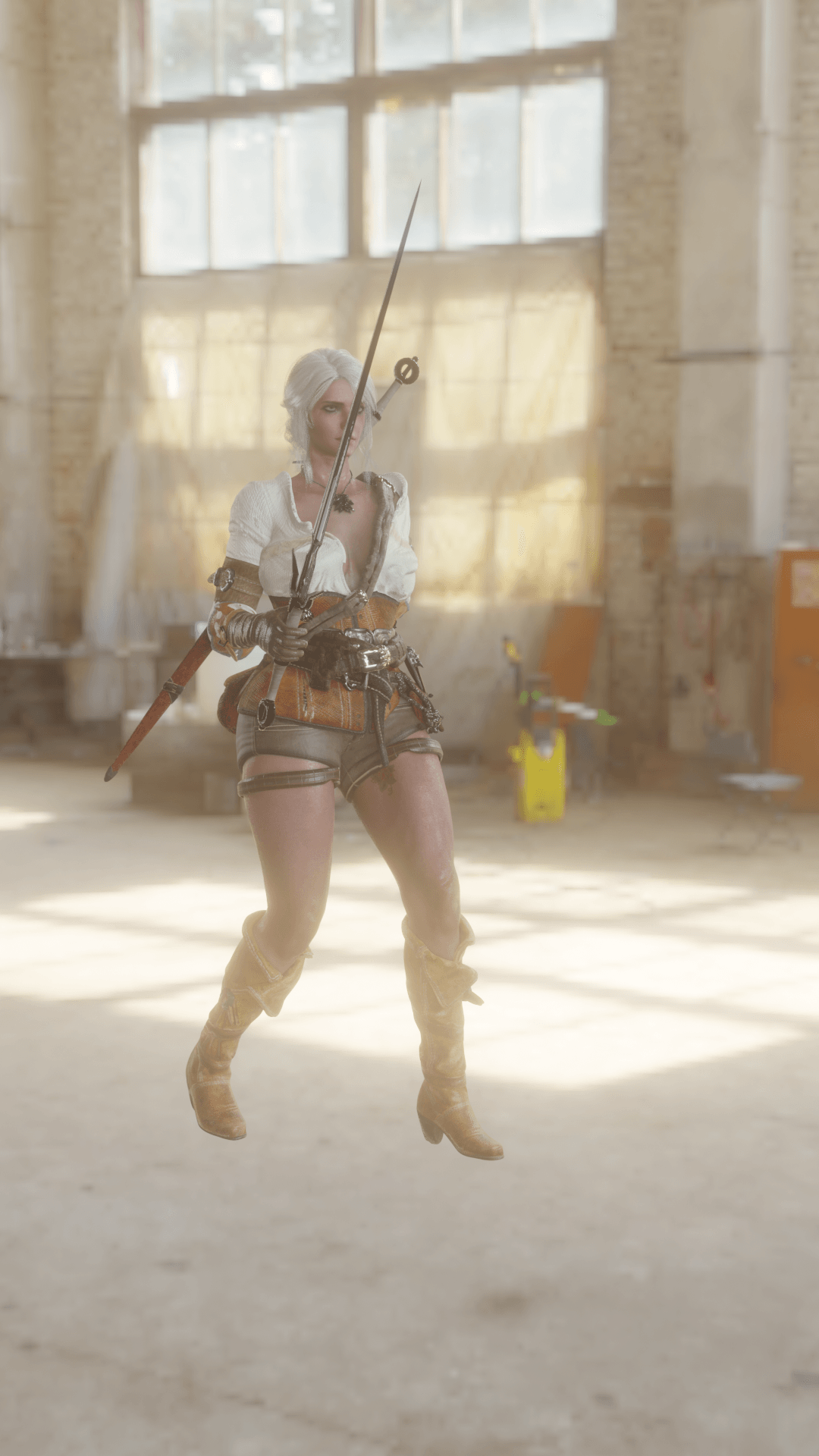 Swashbuckling Sword Woman v2 3d model