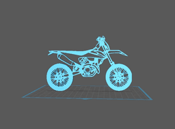 KTM - EXCF Wall Art 3d model