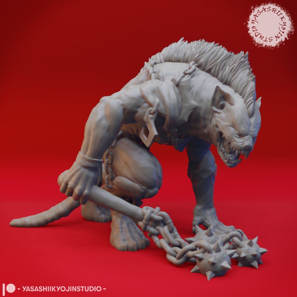Yeenoghu - Tabletop Miniature 3d model
