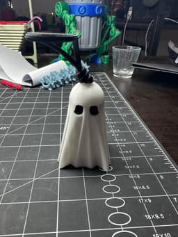 Hanging Ghost Container - Ornament - Ghost of Christmas! 3d model