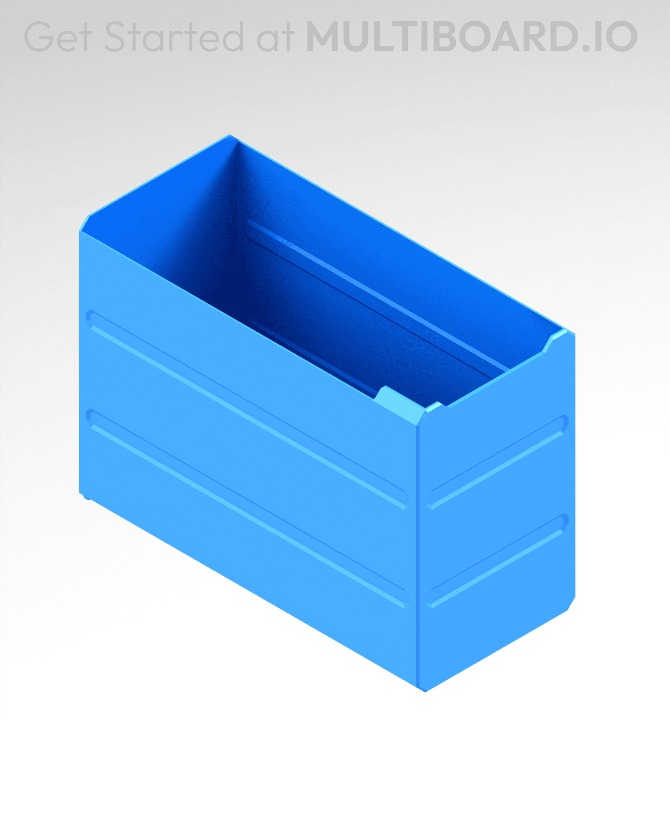 2x3x4 LU - Labelled - MultiBin Simple Drawer 3d model