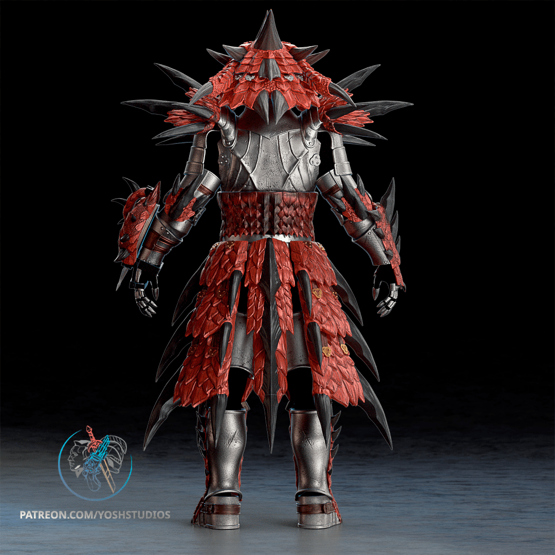 MH Rathalos Armor 3D Printer File STL 3d model