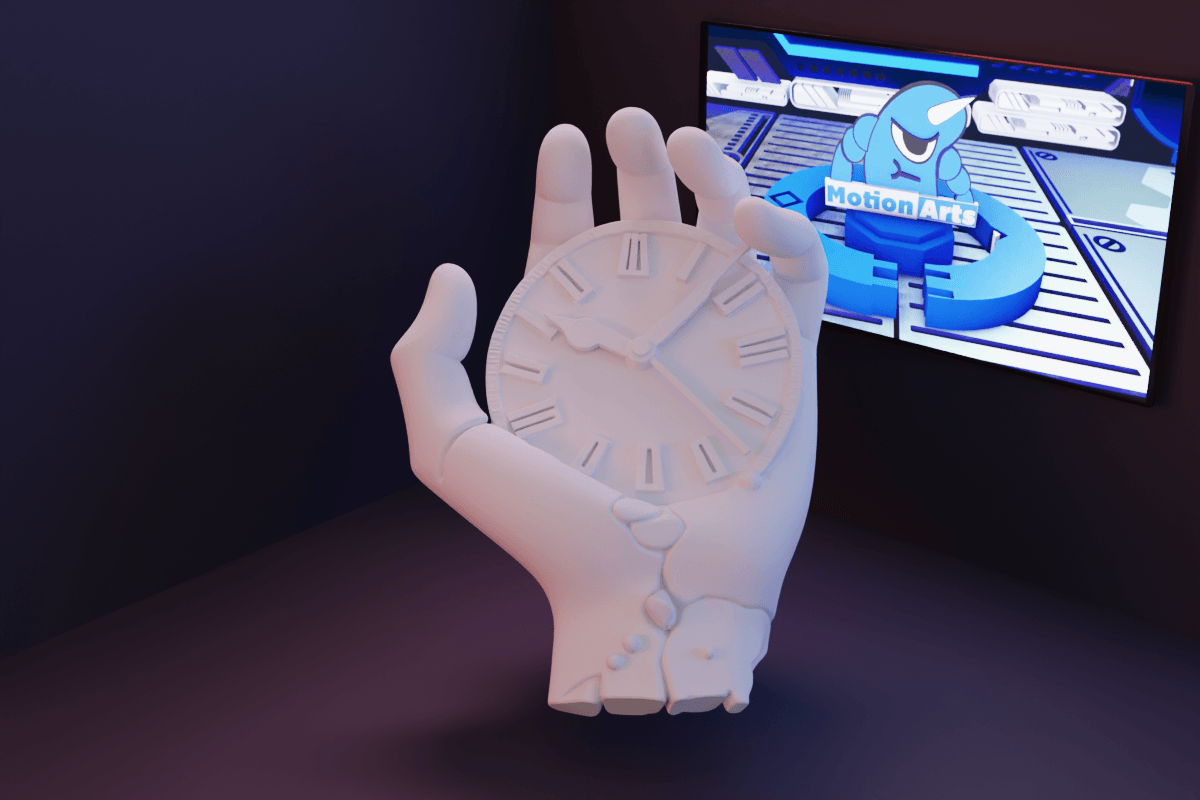 Escultura mao relogio abstrato.stl 3d model