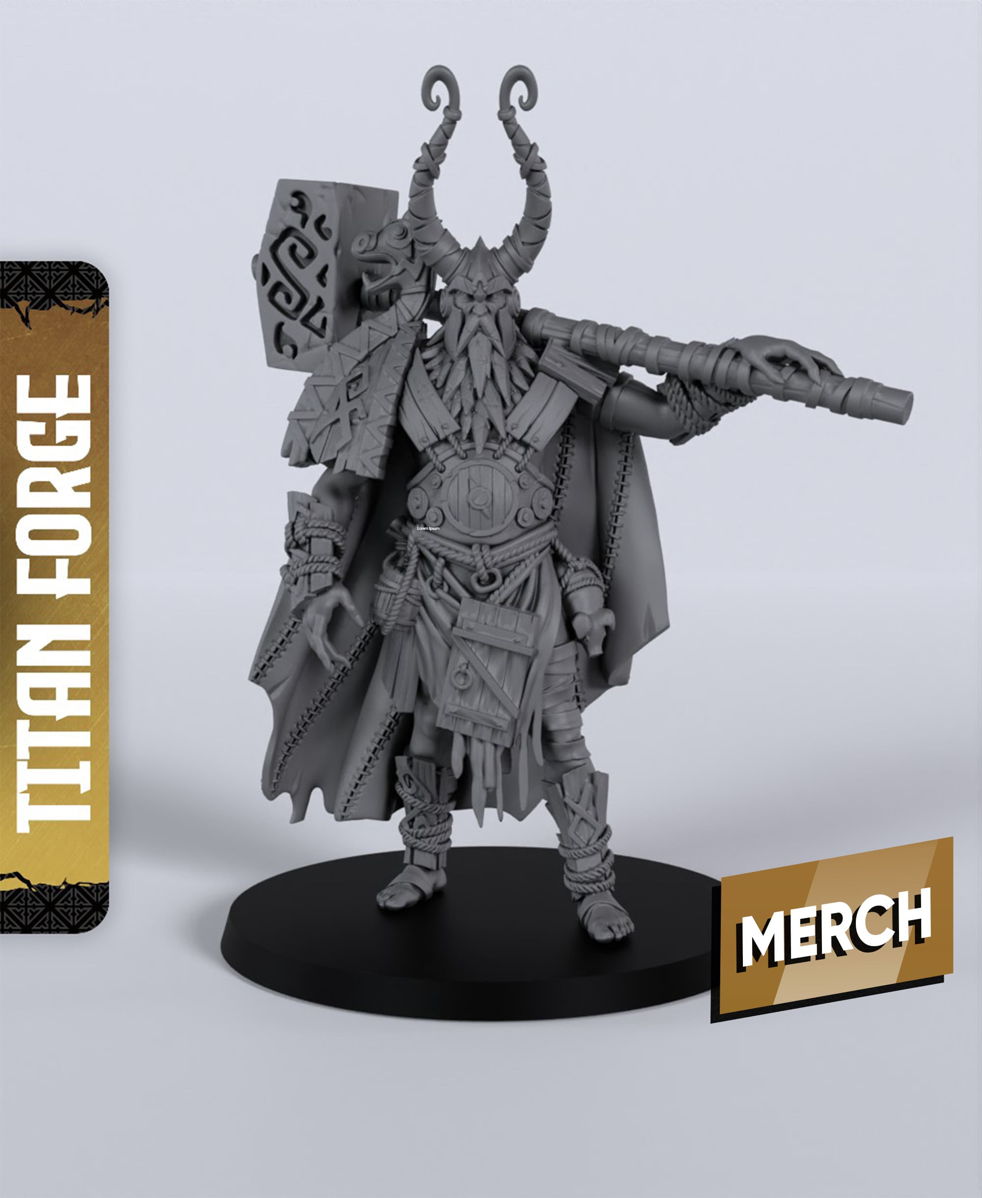 Ice Giant - With Free Dragon - 5e DnD Inspired for RPG and Wargamers 3d model