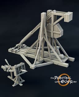 Gonthan Siege Weapons - Ballista and Trebuchet 3d model