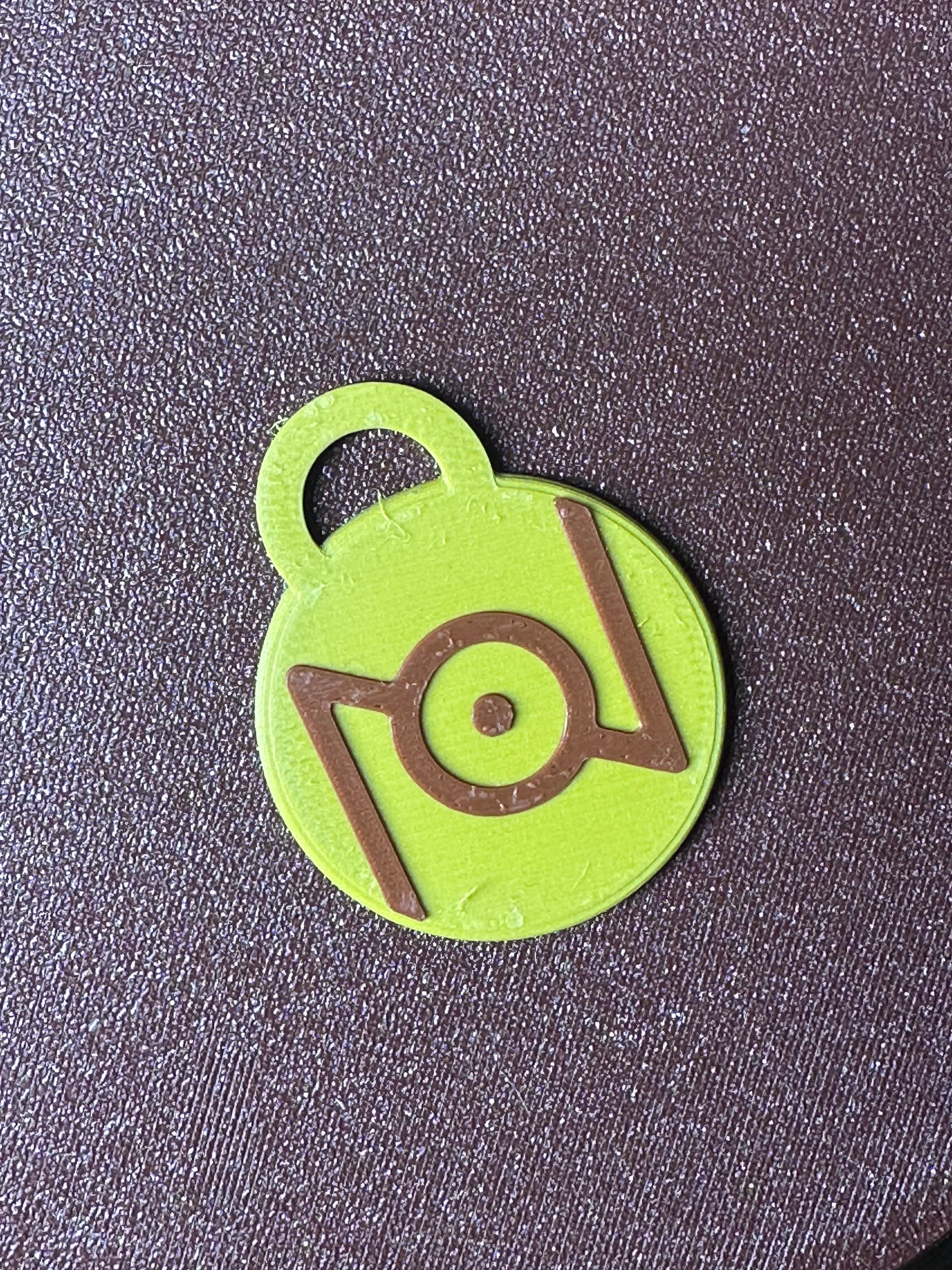 POKEMON UNOWN MMU KEYCHAIN OR BAG PULL “N” 3d model