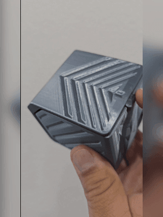 Free 10ml 2x2 Box – Print-in-Place Hinged Storage 3d model