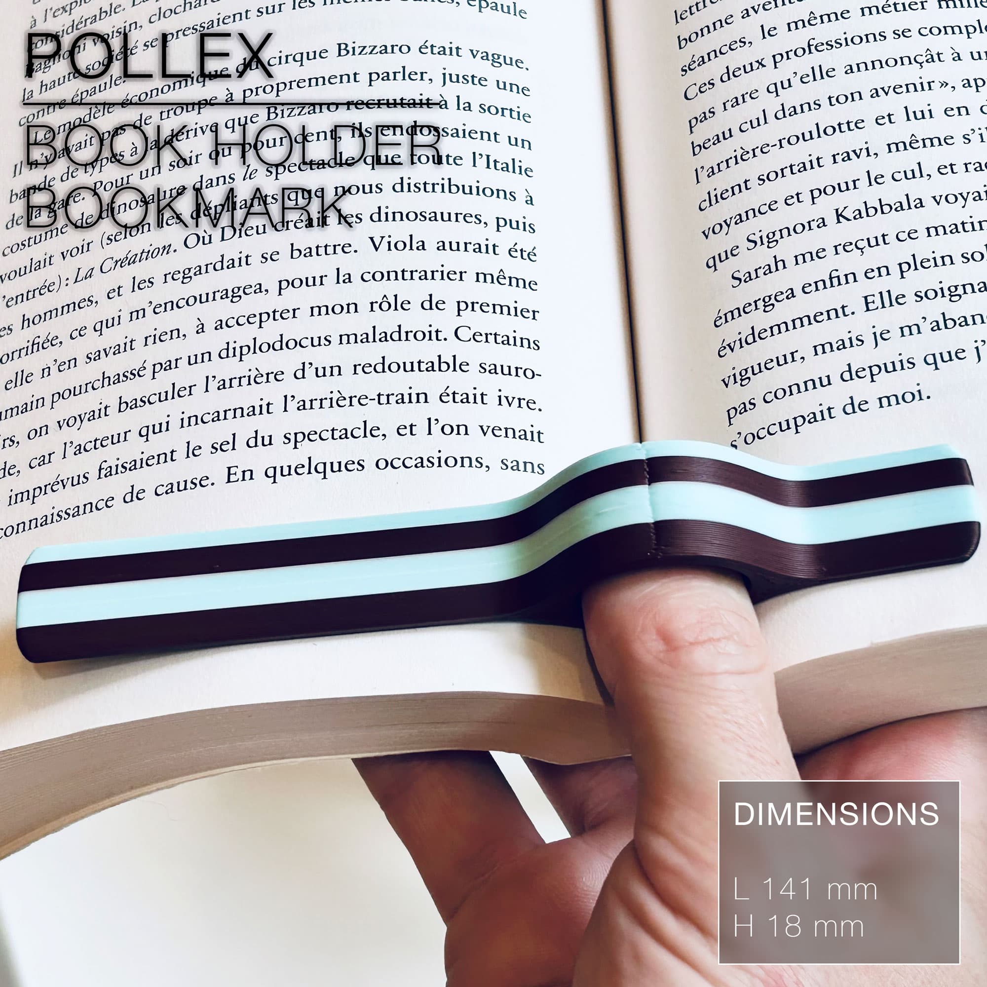POLLEX | book holder & bookmark 3d model