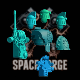 Sea Dragon Elite Components – Firearm, Chest Plate & Pauldron STL Pack 3d model