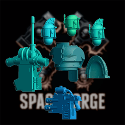 Sea Dragon Elite Components – Firearm, Chest Plate & Pauldron STL Pack 3d model