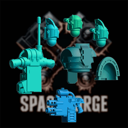 Sea Dragon Elite Components – Firearm, Chest Plate & Pauldron STL Pack 3d model