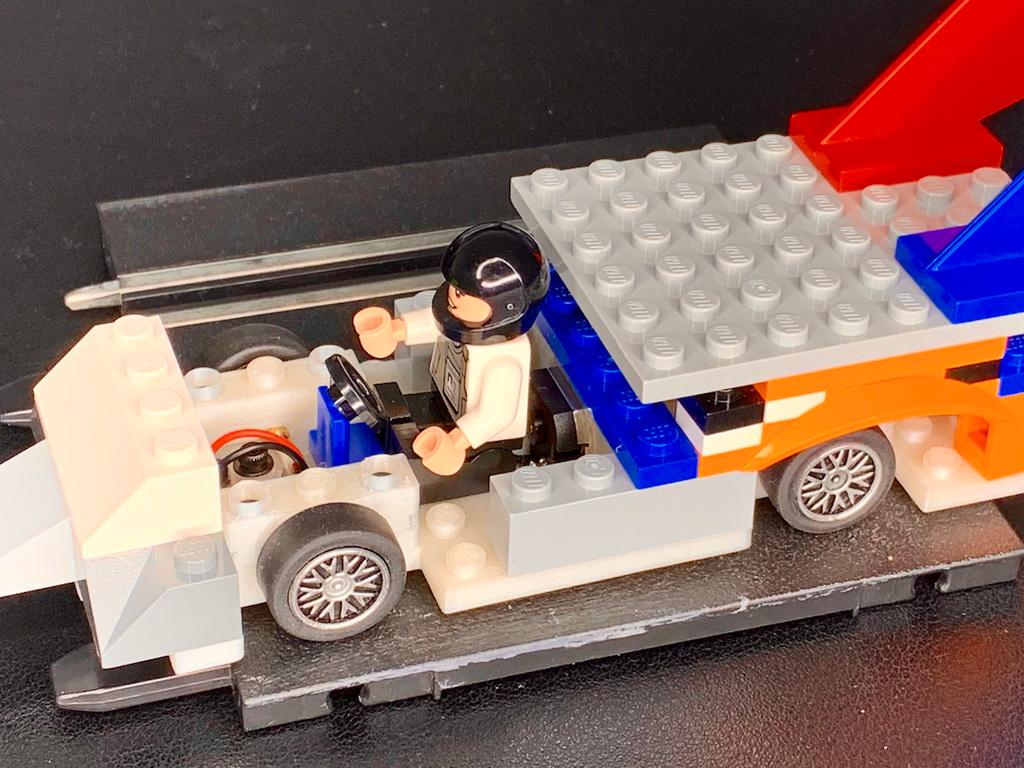 Lego compatible Slotcar chassis for Carrera Go 3d model