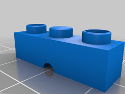 Lego compatible Slotcar chassis for Carrera Go 3d model