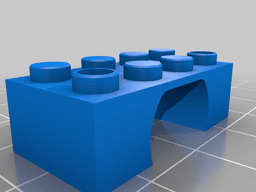 Lego compatible Slotcar chassis for Carrera Go 3d model