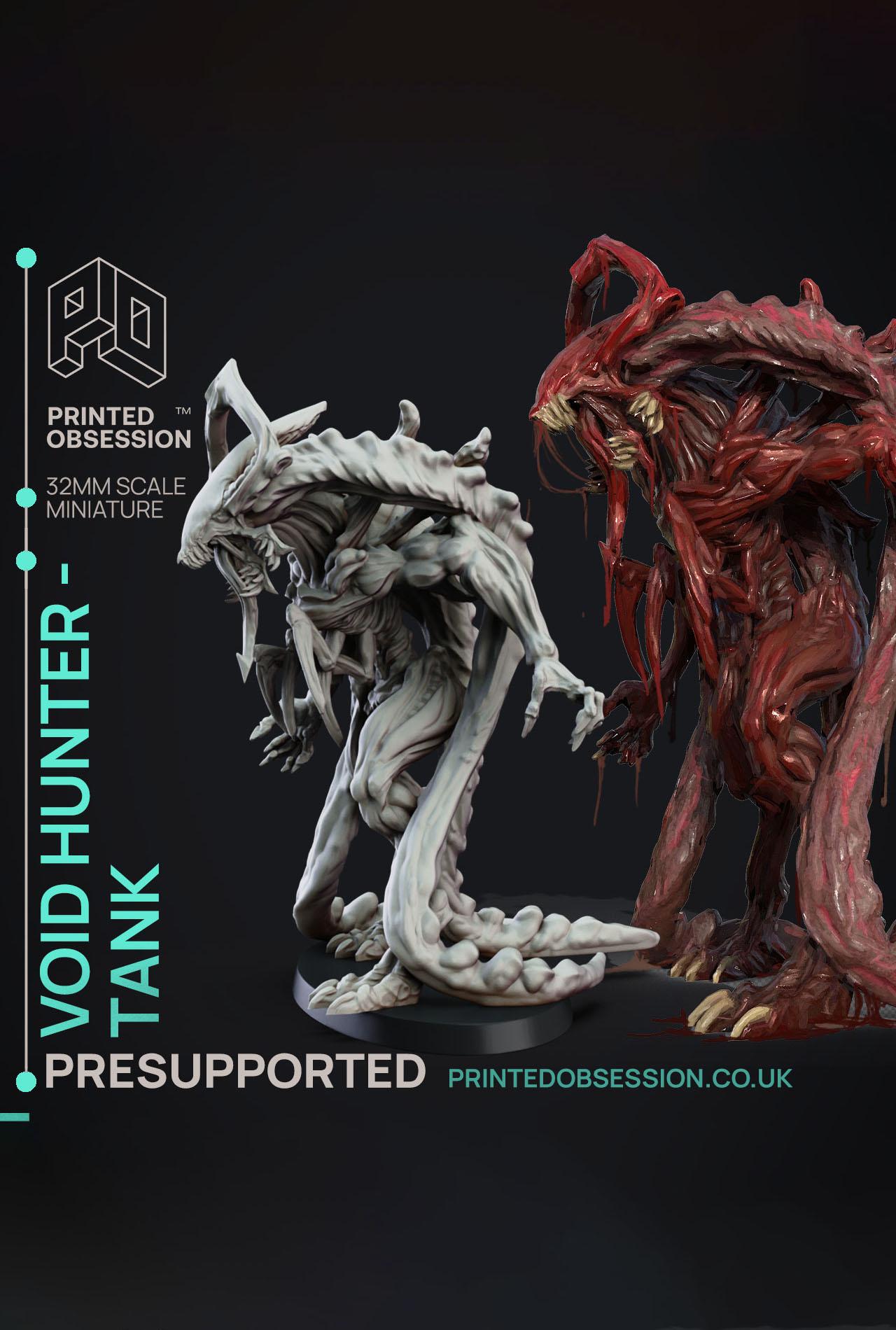 Void Hunter Tank - Creaturess from Behind the Veil - PRESUPPORTED - Illustrated and Stats - 32mm sca 3d model