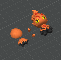 Fire Imp - Fantasy Keychain - Articulated Flexi Model - No Supports 3D Print STL/3MF 3d model