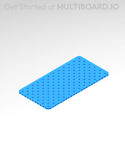 12x6 MU - Small Thread SU - MultiBoard Plate 3d model