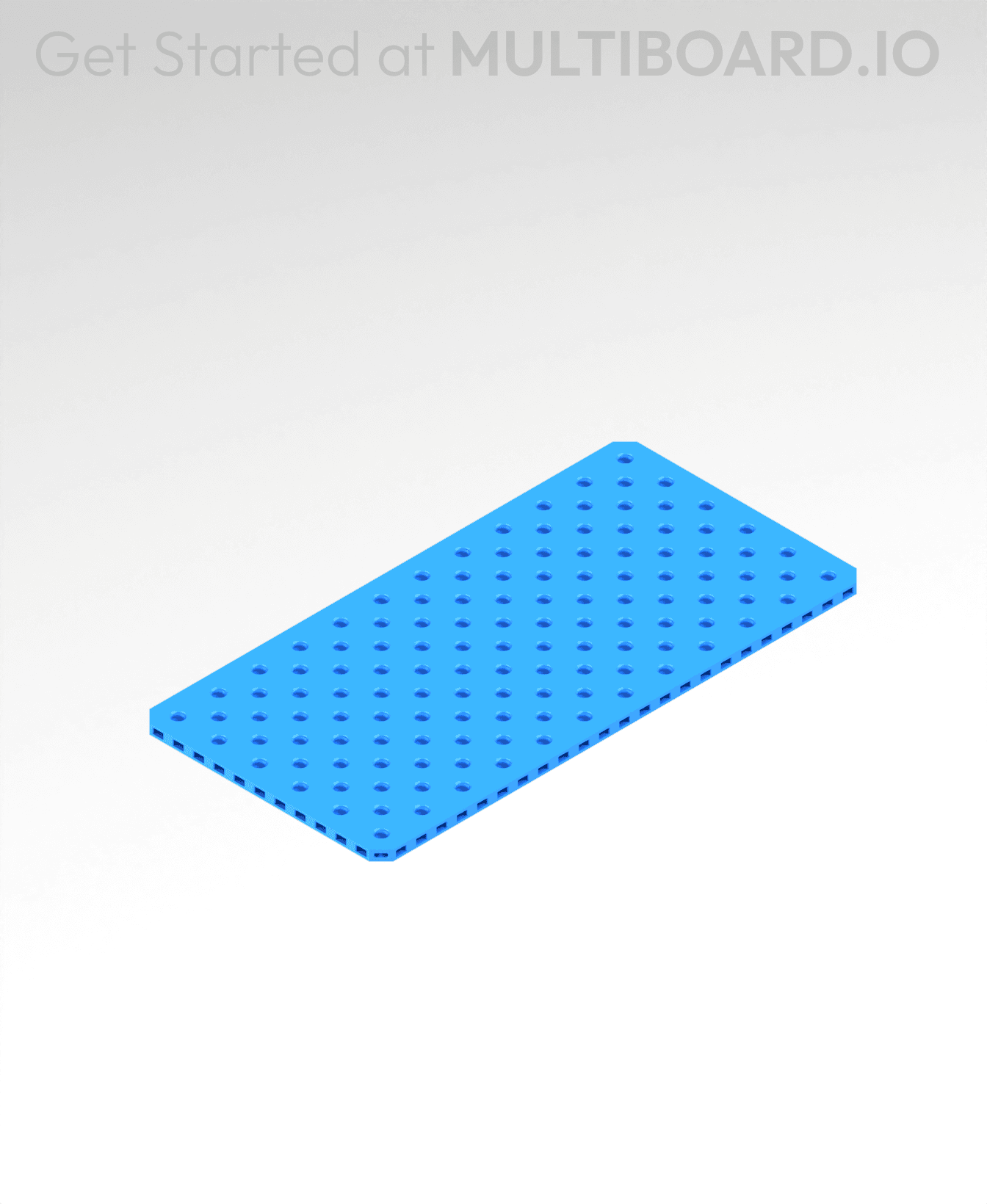 12x6 MU - Small Thread SU - MultiBoard Plate 3d model