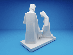 Minimalist Nativity Scene – 3D Printable Christmas Set 3d model