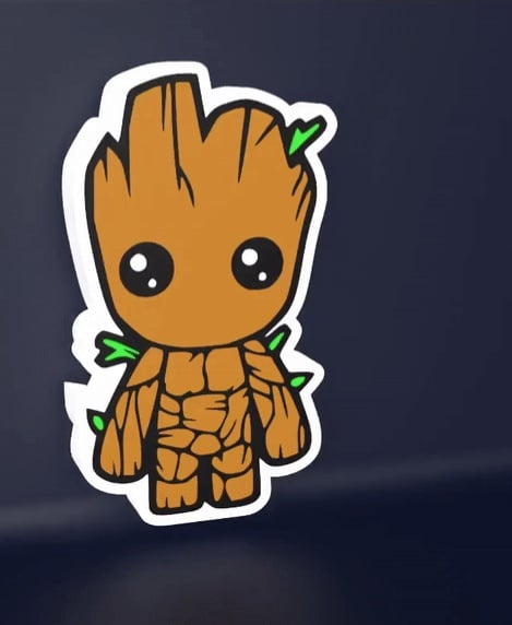 Chibi Groot - LED Strip compatible 3d model