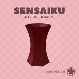 194. Cylinder - V150 - Long Geometric Vase Custom Vase Design - Ikebana Home Decoration 3d model