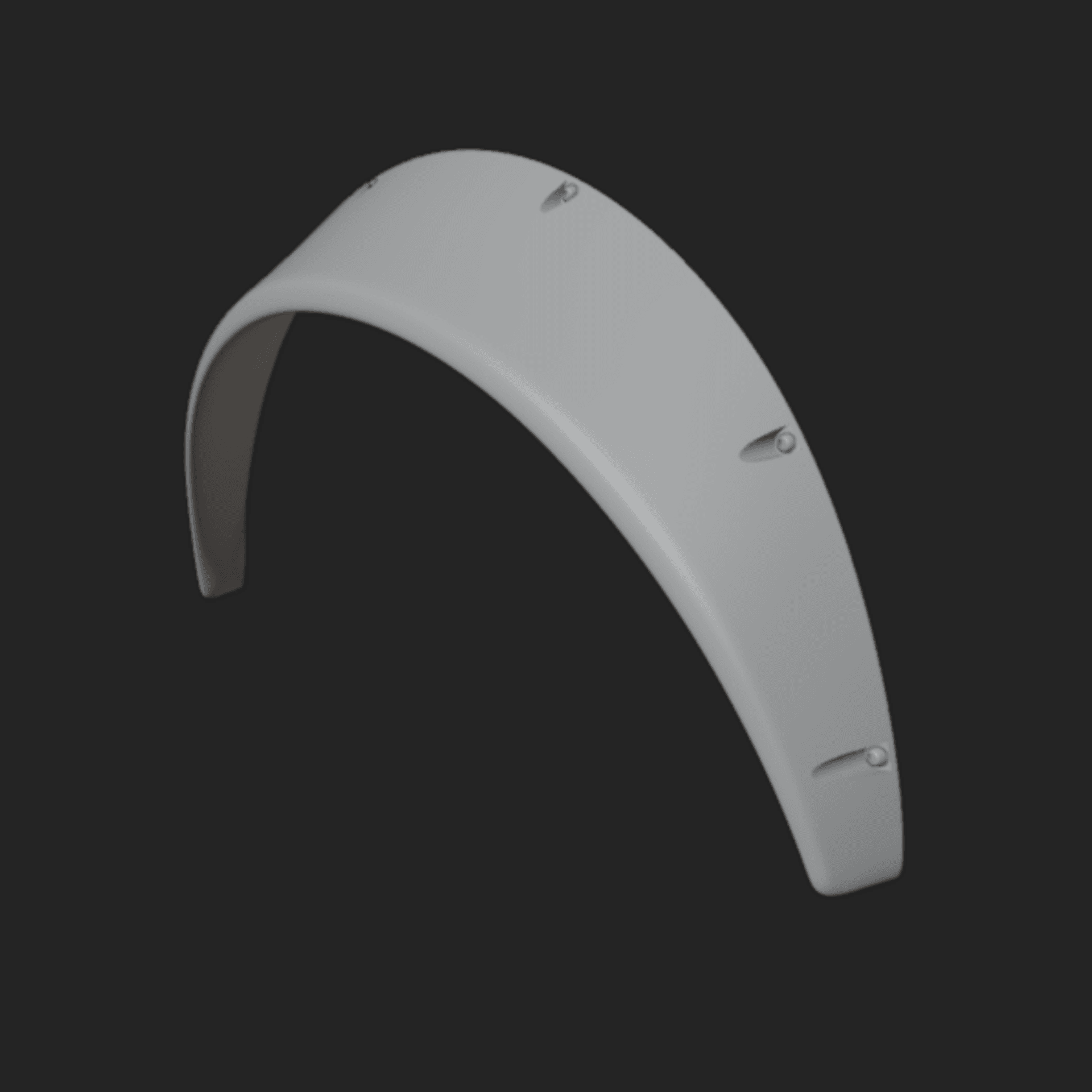 Flat fender flare 3d model