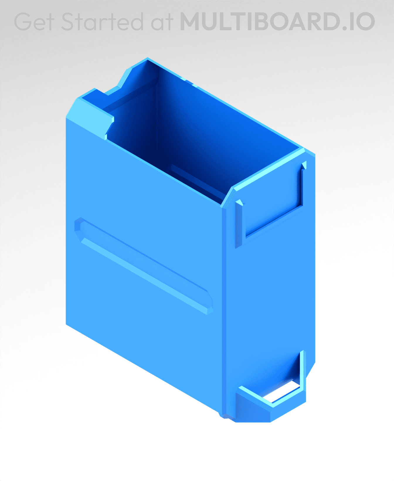 1x2x1.5 LU - Labelled - MultiBin Simple Drawer 3d model