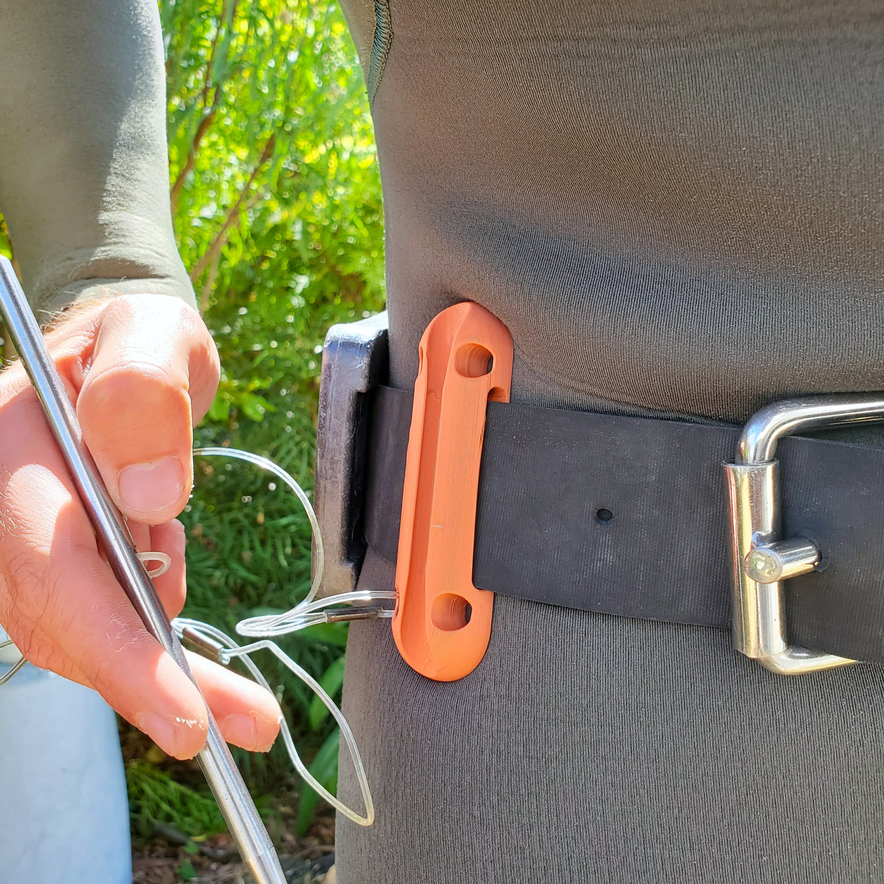 Spearfishing Fish Stringer Belt Holder 3d model