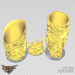 Gortash Fantasy Cloth of Authority Armbands Baldurs Gate 3 3d model