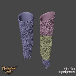 Gortash Fantasy Cloth of Authority Armbands Baldurs Gate 3 3d model