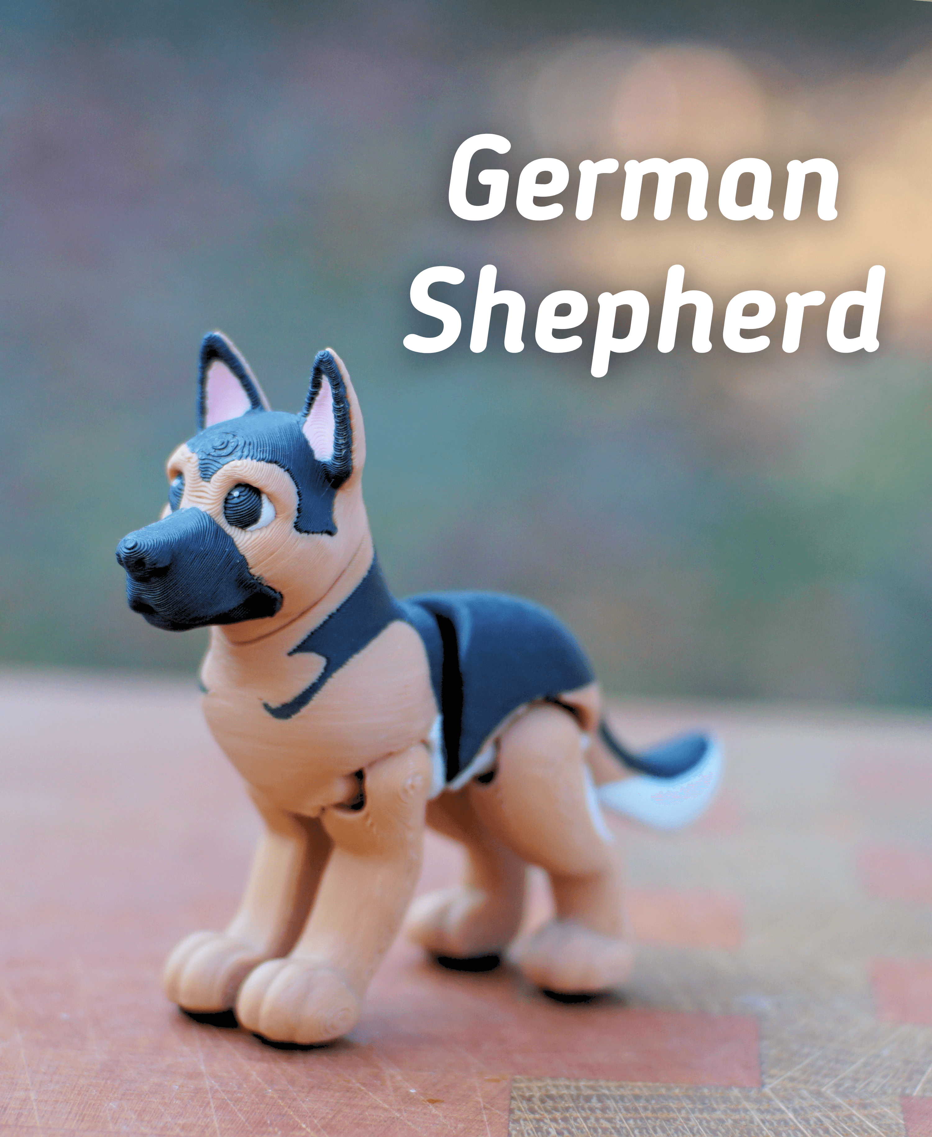 German Shepherd - Articulated Ludo Dog 3d model