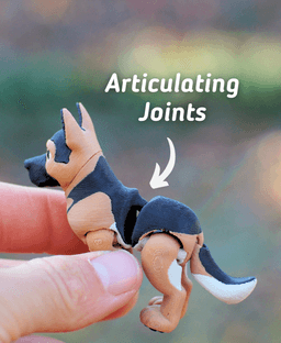 German Shepherd - Articulated Ludo Dog 3d model