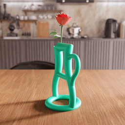 Line Art Hollow Pitcher Vase 3d model