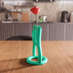 Line Art Hollow Pitcher Vase 3d model