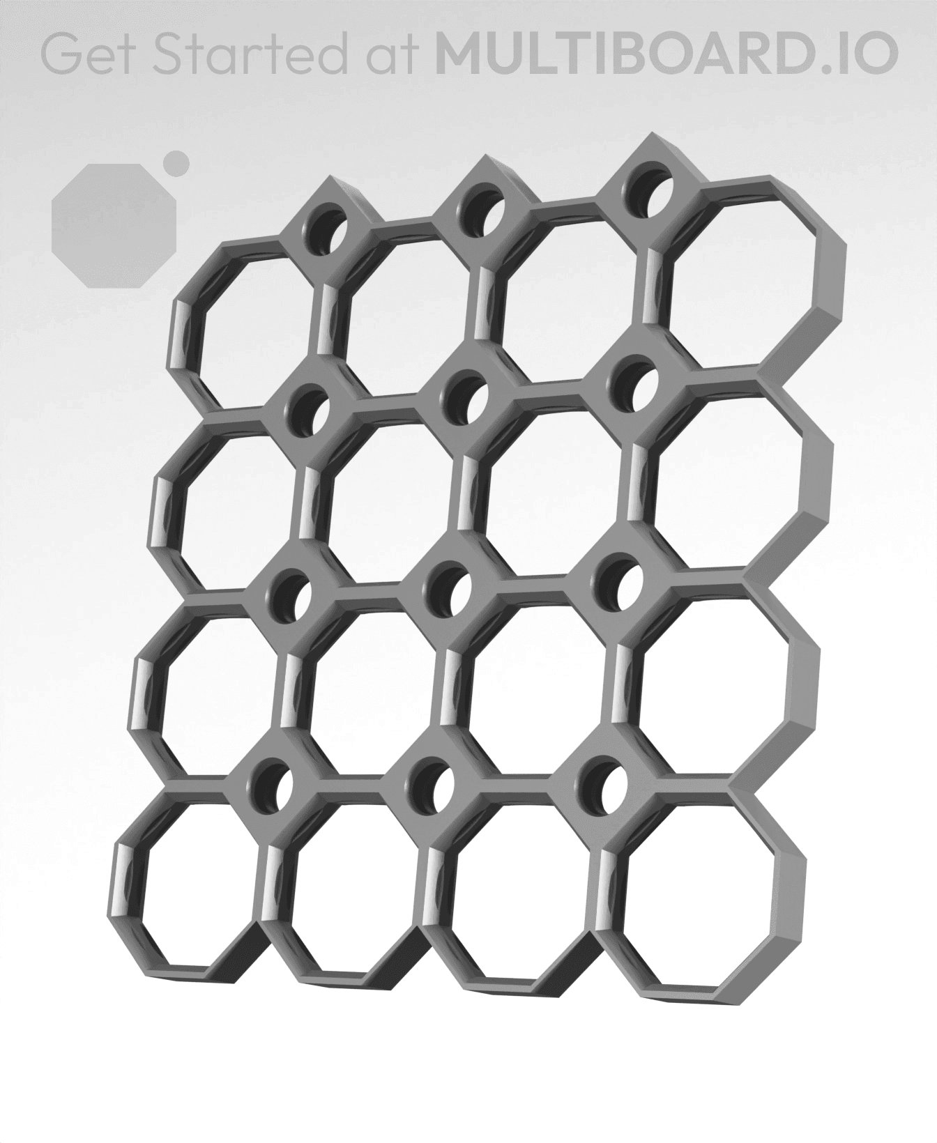 4x4 Multiboard Side Legacy Tile 3d model